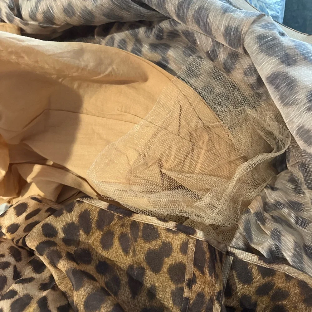 Zimmermann Strapless Leopard Print Dress - Picture 8 of 10